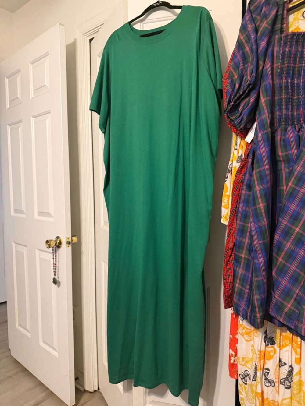 Old Navy Green Women's Maxi T-Shirt Dress